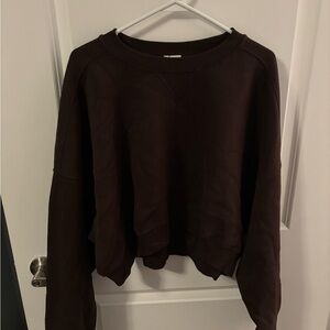 Dark Brown Oversized Sweatshirt